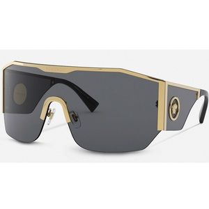 VERSACE Medusa Halo Shield Sunglasses NWT